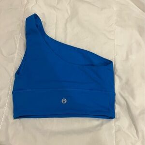 lululemon athletica Blue One-Shoulder bra